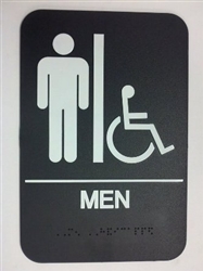 Men's Handicap Accessible Sign